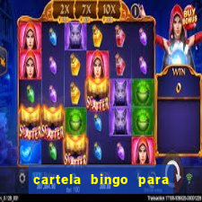 cartela bingo para cha de cozinha imprimir gratis